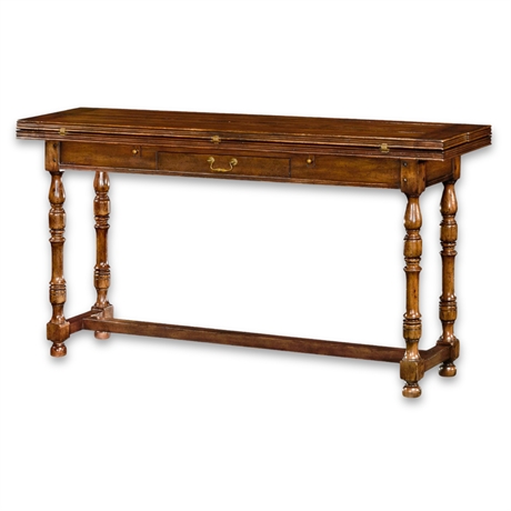 Jonathan Charles Casual Accents Walnut Hunt Table