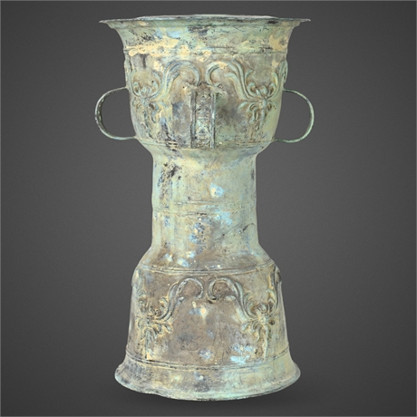 Bronze Moko/Nekara Pejeng Rain Drum – Zodiac & Star Motif, 19"