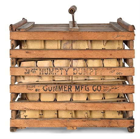 Cummer Humpty Dumpty 144-Egg Carrier Crate, Pat. 1903