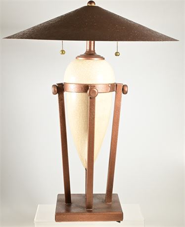 Contemporary Raku Lamp