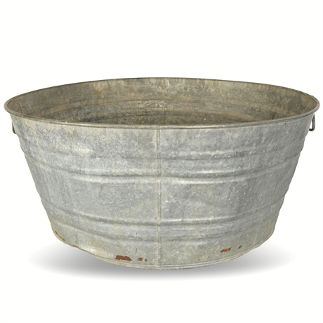 Vintage 26" Galvanized Tub