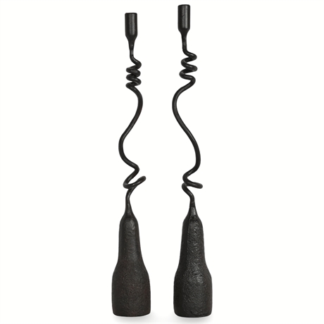 Les Collection The Iron Series "Manzanitas" Candle Sticks