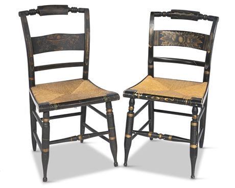 Pair Hitchcock Chairs