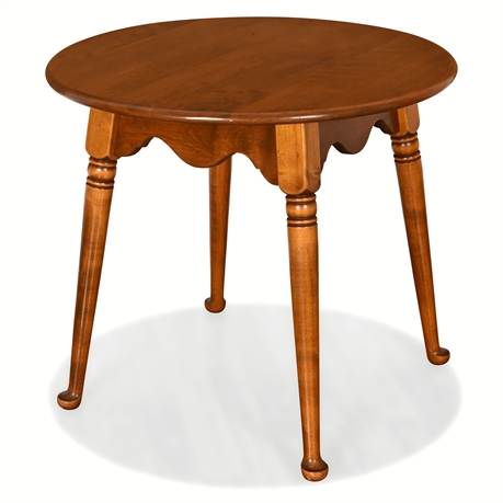 Baumritter Solid Rock Maple Round Table, 1950s