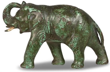 Antique Hubley Cast Bronze Elephant