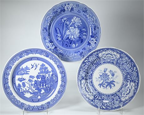 The Spode Blue Room Collection Plates, Set of 3