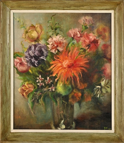 Original Mid-Century Floral Still Life