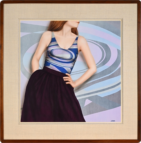 Robert R. Anderson Photorealist Figure Painting OK Harris NY