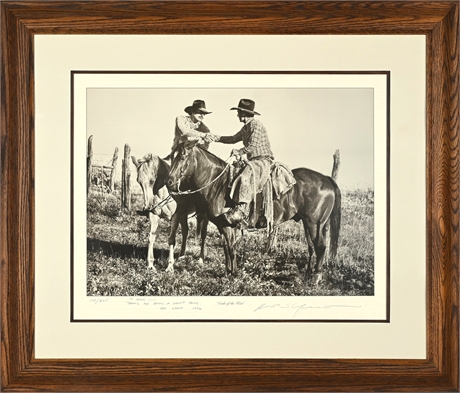 Robert "Shoofly" Shufelt Code of the West Signed Lithograph LE 108/225