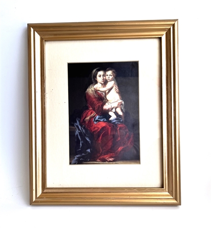 MADONNA AND CHILD, MOUNTED/FRAMED