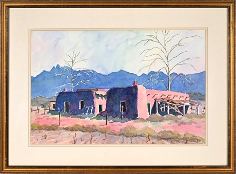 Charles E. Kistenmacher, “Abandoned in Old Mesilla” —New Mexico Winter Landscape