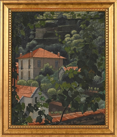 Boris Mestchersky, Côte d’Azur: Villas, 1923 – Oil on Canvas