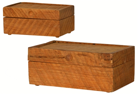 Pair of Hand Crafted Boxes