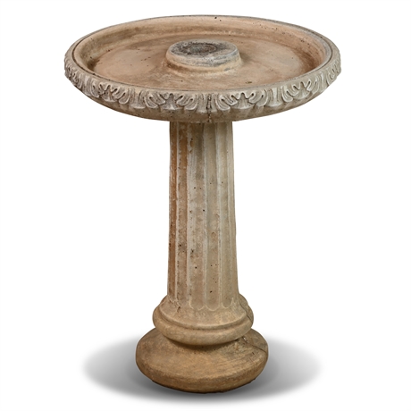 Cast Cement Bird Bath