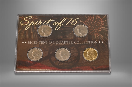 Spirit of 76' Bicentennial Quarter Collection