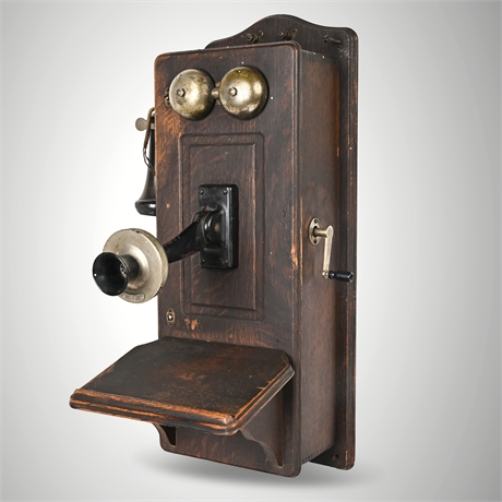 Western Electric No. 317 Oak Wall Telephone – c.1910 w/ Kellogg Receiver & Docs