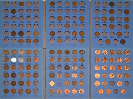 1909 - 1974 Lincoln Head Cents Partial Books