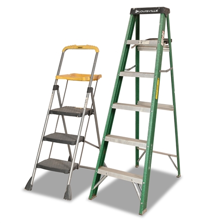 6" Fiberglass and Step Ladder