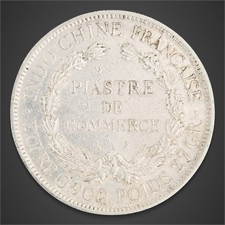 1900 French Indochina Piastre de Commerce – Silver