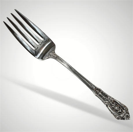 Wallace Rose Point Sterling Meat Fork