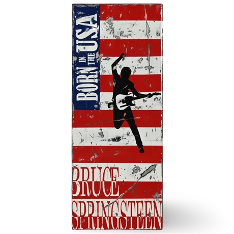 Born in USA - 'Bruce Springsteen' Forged Steel Panel