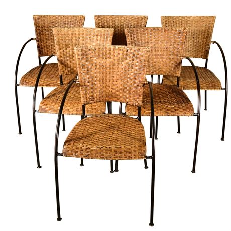 Rattan and Metal Chairs