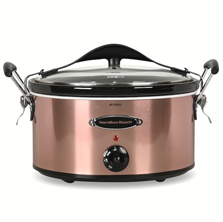 Hamilton Beach Stay or Go® 6 Quart Copper-look Slow Cooker