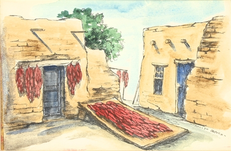 Carolyn Bunch 'Adobe' Watercolor