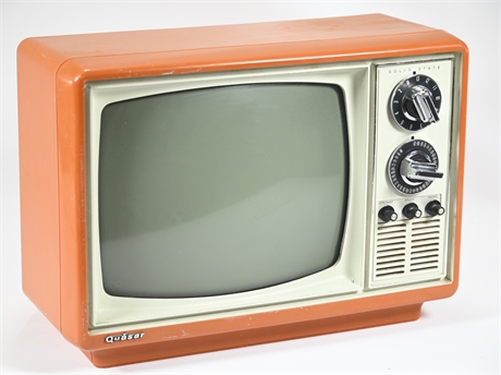 Vintage Orange Quasar TV