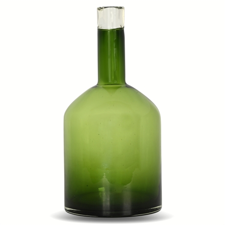 15" West Elm Emerald Green Bottle