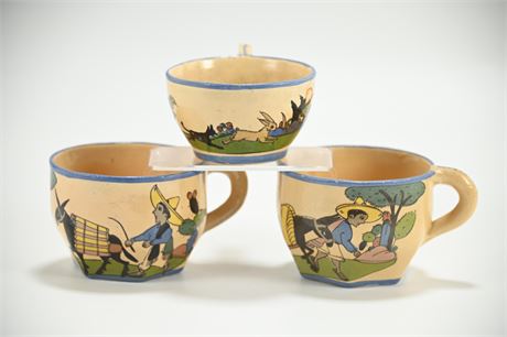 Set of (3) Tlaquepaque Tea Cups