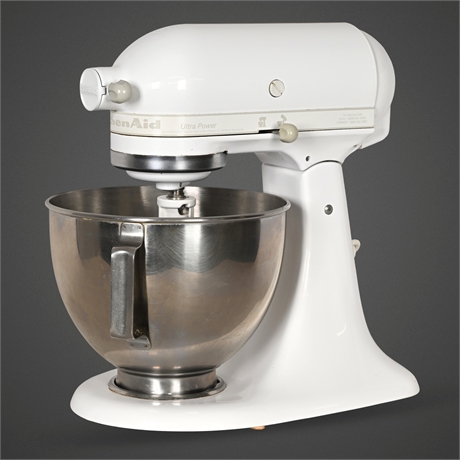 KitchenAid® Ultra Power KSM90WW Stand Mixer – White, 4.5 Qt, 300W
