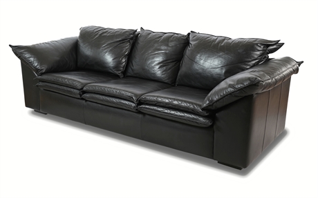 Contemporary 'Europa' Leather Sofa