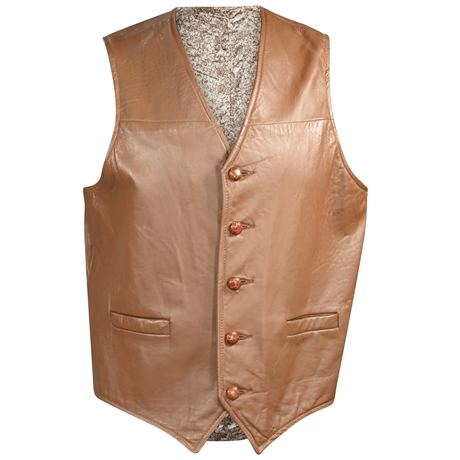 1970's Leather Vest