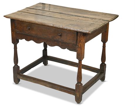 Antique Table With Drawer