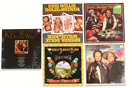 Classic Country Vinyl Record Collection