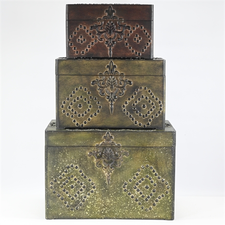 Decorative Wood Boxes Made by Uttermost
