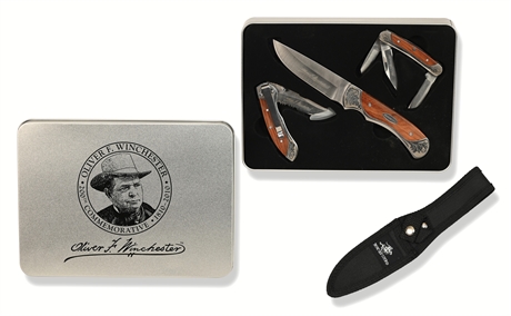 Winchester Limited Edition 200th Commemorative Knives Set with Filigree Bolsters
