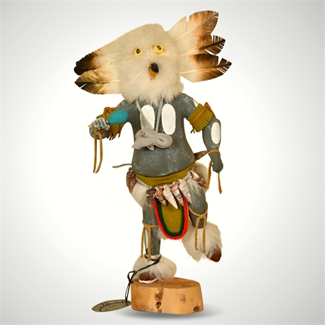 Vintage 12" Navajo 'Owl' Kachina by S. Nelson
