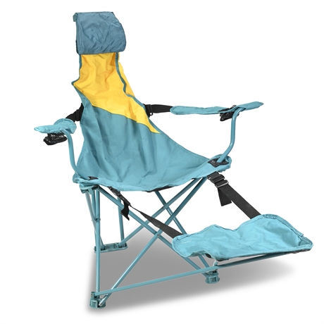 Ozark Trail Folding Lounge Chair with Footrest
