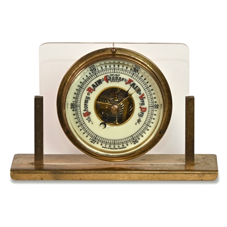 Antique German Desk Barometer