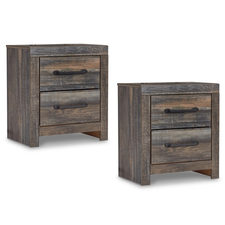Pair of Drystan 22" 2 Drawer Nightstands