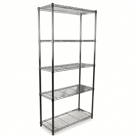 72" NSF Steel Shelving Unit – 5 Adjustable Shelves