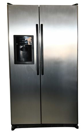 GE 25.0 Cu. Ft. CleanSteel Side-By-Side Refrigerator with Dispenser