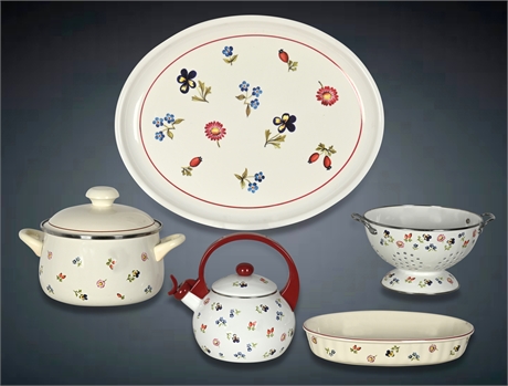 Villeroy & Boch "Petite Fleur" Serving Set - 5 Pieces