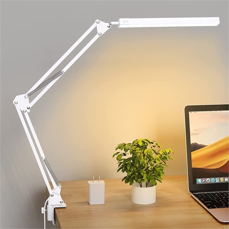 LED Swing Arm Clamp Desk Light