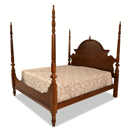Colonial Revival King Four Poster Bed by Bassett