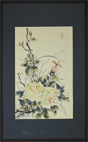 Chinese Watercolor On Rice Paper
