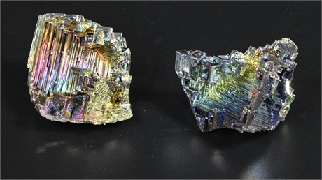Bismuth Rainbow Crystal Mineral Specimen
