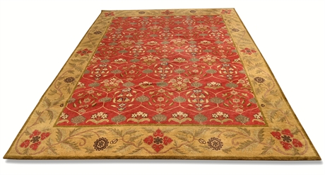 9'X12' Nepalese Wool Rug, Handmade Vegetable Dye Area Rug